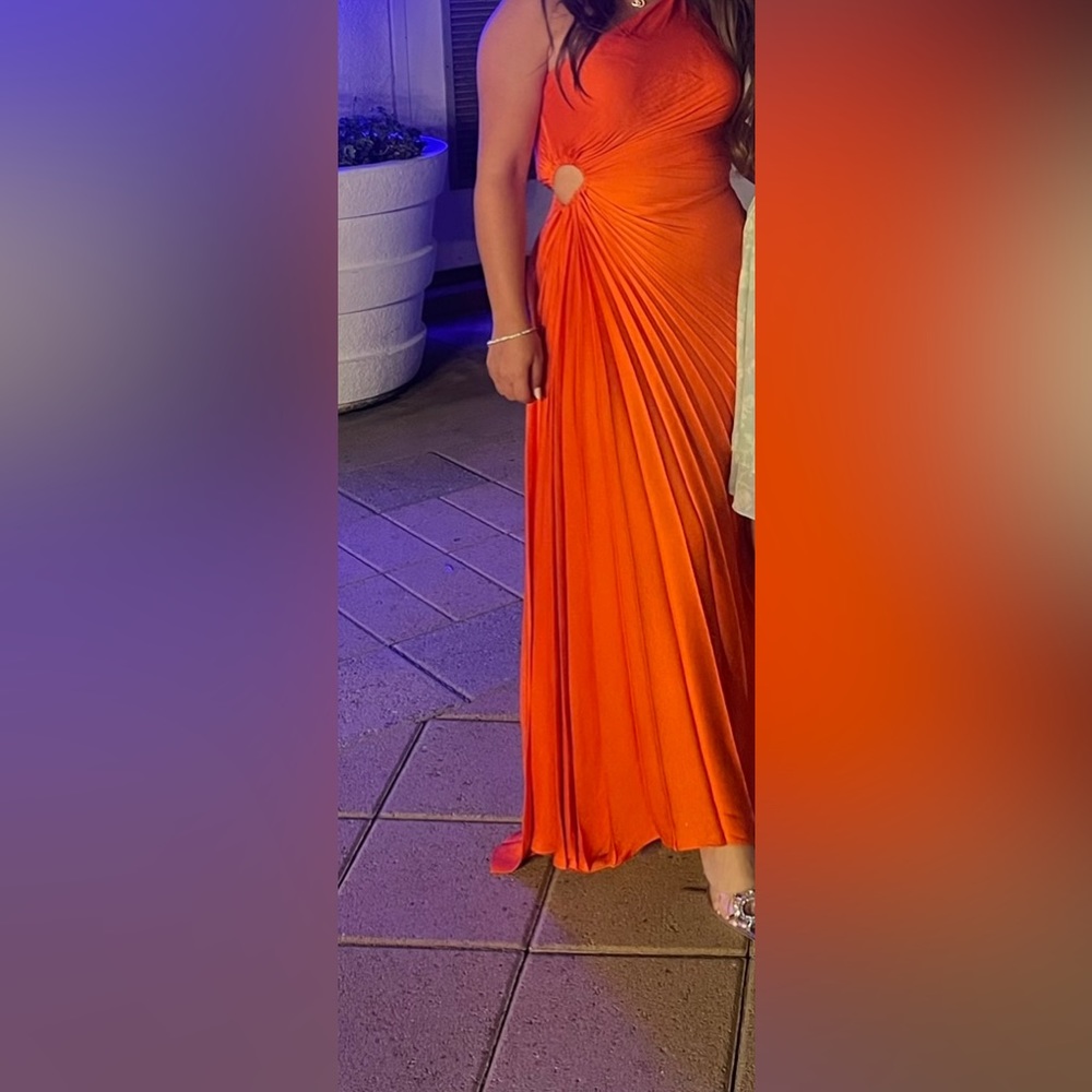 Viral Orange Dress house of Harlow 1960